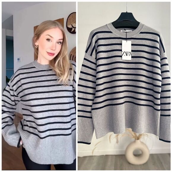 Zara Sweaters - Zara Striped Knit Sweater New